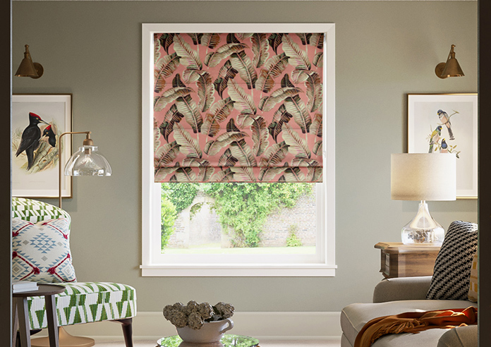 Nicobar, Blush - Motorised Roman Blind - Image 3
